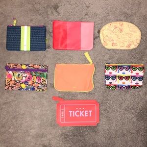 Ipsy Make Up Bags Lot of 7 Great for gift giving!
